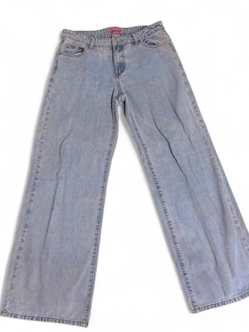 Edikted Light Wash Wide-Leg Jeans